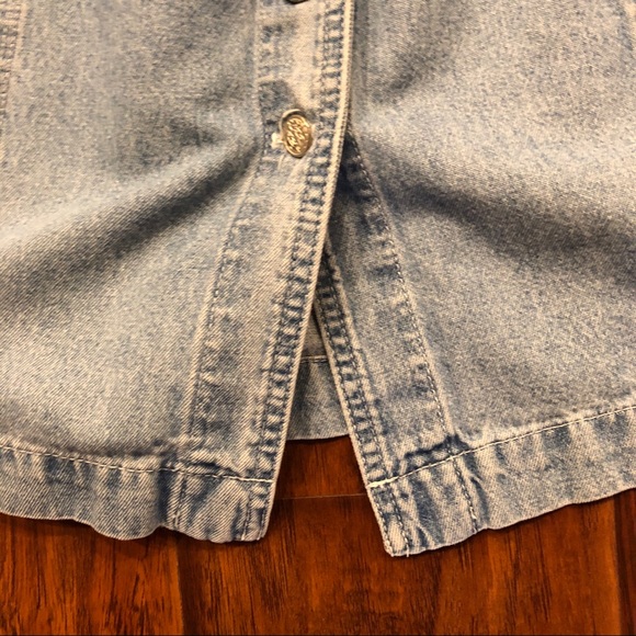 Vintage Denim Button Up Dress - Picture 3 of 11